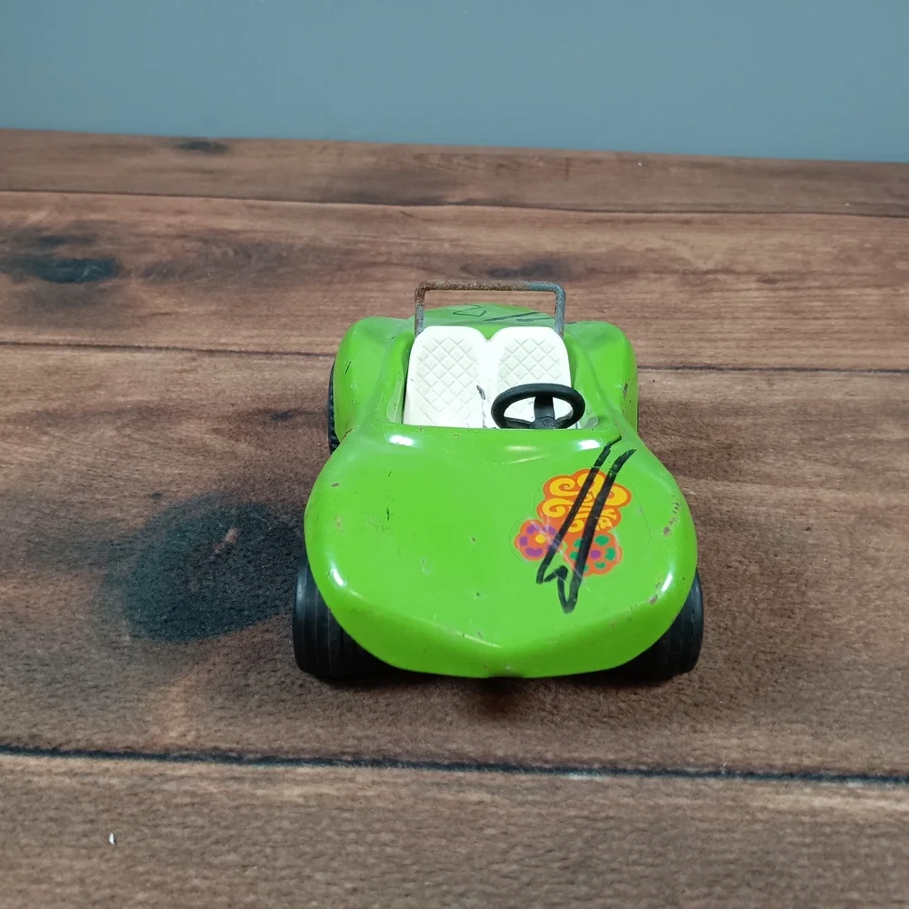 Tomica Buggy Toy‎ Car Green OpenTop Black Stripes SingleSeat OffRoad Retro Japan - Picture 5 of 7